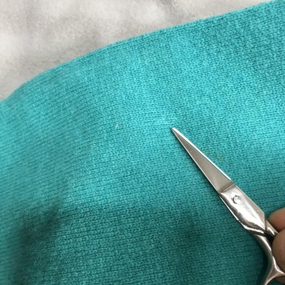 Glenmuir Sweater Mens Extra Large 46 Teal V Neck Lambswool Made in Scotland - Picture 9 of 13